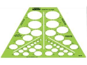Alvin&Co 123R 0.03" Template Isometric Ellipses of 35 Degrees Alvin&Co 123R 0.03" Template Isometric Ellipses of 35 Degrees