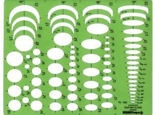 Alvin&Co 1262I 4 in 1 Ellipse Drawing Template Alvin&Co 1262I 4 in 1 Ellipse Drawing Template