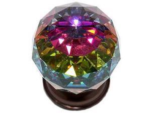 JVJHardware 36412 Pure Elegance 40mm - 1.56 in. - Faceted Ball 31 Percent Leaded Crystal Knob with Prism - Old World Bronze JVJHardware 36412 Pure Elegance 40mm - 1.56 in. - Faceted Ball 31 Percent Leaded Crystal Knob with Prism - Old World Bronze
