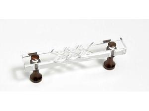 JVJHardware 31712 Pure Elegance 3 in. Center to Center Scored 31 Percent Leaded Crystal Pull - Old World Bronze JVJHardware 31712 Pure Elegance 3 in. Center to Center Scored 31 Percent Leaded Crystal Pull - Old World Bronze