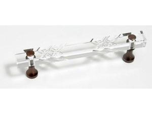 JVJHardware 31812 Pure Elegance 4 in. Center to Center Scored 31 Percent Leaded Crystal Pull - Old World Bronze JVJHardware 31812 Pure Elegance 4 in. Center to Center Scored 31 Percent Leaded Crystal Pull - Old World Bronze