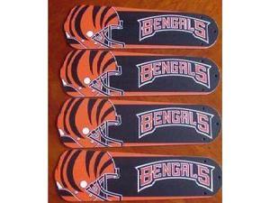 Ceiling Fan Designers 42SET-NFL-CIN NFL Cincinnati Bengals Football 42 In. Ceiling Fan Blades ONLY Ceiling Fan Designers 42SET-NFL-CIN NFL Cincinnati Bengals Football 42 In. Ceiling Fan Blades ONLY