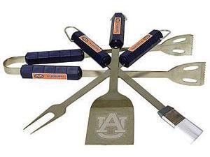 Bsi Products 61045 4 Pc Bbq Set - Auburn Tigers Bsi Products 61045 4 Pc Bbq Set - Auburn Tigers