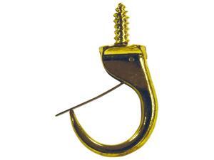Impex Systems Group Inc - Ook .88in. Brass Safety Cup Hook 50354 - Pack of 12 Impex Systems Group Inc - Ook .88in. Brass Safety Cup Hook 50354 - Pack of 12