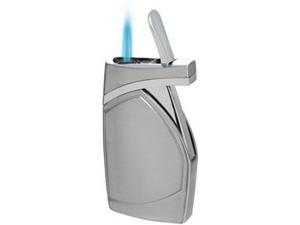 Visol VLR500402 Shark Satin Silver Torch Flame Lighter Visol VLR500402 Shark Satin Silver Torch Flame Lighter