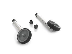 Invacare 6271 5 Inch Single Fixed-Wheel Attachments with Glide Tips Invacare 6271 5 Inch Single Fixed-Wheel Attachments with Glide Tips