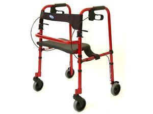 Invacare 65100 Rollite Rollator - Electric Red Color - 300lb Capacity Invacare 65100 Rollite Rollator - Electric Red Color - 300lb Capacity