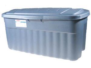 Rubbermaid 40 Gallon Roughtote Jumbo Storage Box FG2547CPDIM - Pack of 8 Rubbermaid 40 Gallon Roughtote Jumbo Storage Box FG2547CPDIM - Pack of 8