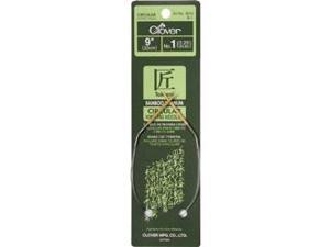 Clover 74761 Bamboo Circular Knitting Needles 9 in. -Size 1 Clover 74761 Bamboo Circular Knitting Needles 9 in. -Size 1