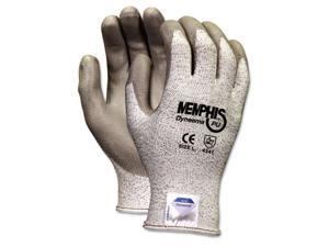 Crews 9672M Memphis Dyneema Polyurethane Gloves, Medium, White/Gray Crews 9672M Memphis Dyneema Polyurethane Gloves, Medium, White/Gray