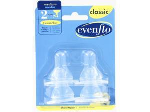 Evenflo Company Classic Medium Flow Clear Silicone Nipples 2115214 Evenflo Company Classic Medium Flow Clear Silicone Nipples 2115214