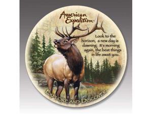 American Expediton CTST-104 American Elk Stone Coaster Set American Expediton CTST-104 American Elk Stone Coaster Set