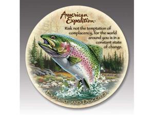 American Expediton CTST-112 Rainbow Trout Stone Coaster Set American Expediton CTST-112 Rainbow Trout Stone Coaster Set