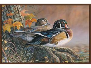 Custom Printed Rugs WOOD DUCKS Wood Ducks Wildlife Rug Custom Printed Rugs WOOD DUCKS Wood Ducks Wildlife Rug