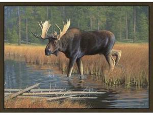 Custom Printed Rugs MOOSE Moose Wildlife Rug Custom Printed Rugs MOOSE Moose Wildlife Rug