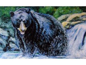 Custom Printed Rugs DM 02 Black Bear Door Mat Custom Printed Rugs DM 02 Black Bear Door Mat