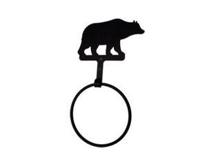 Village Wrought Iron TBR-14 Bear Towel Ring Village Wrought Iron TBR-14 Bear Towel Ring