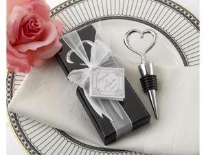 Kate Aspen 11001NA Chrome Heart Bottle Stopper in Showcase Display Box- Case of 96 Kate Aspen 11001NA Chrome Heart Bottle Stopper in Showcase Display Box- Case of 96