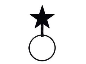 Village Wrought Iron TBR-45 Star Towel Ring Village Wrought Iron TBR-45 Star Towel Ring