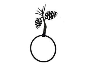 Village Wrought Iron TBR-89 Pinecone Towel Ring Village Wrought Iron TBR-89 Pinecone Towel Ring
