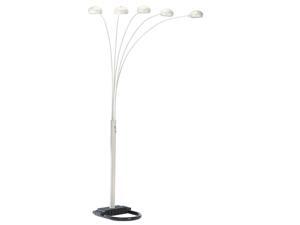 ORE International 5 Arms Arch Floor Lamp - White, White - 6962WH ORE International 5 Arms Arch Floor Lamp - White, White - 6962WH