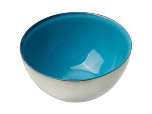 MoMo Panache 807245 Condi Bowls Silver with Blue Dawn inner, pair MoMo Panache 807245 Condi Bowls Silver with Blue Dawn inner, pair