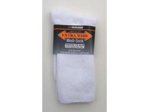 Extra Wide Sock Company #5850 White Extra Wide Medi Sock Extra Wide Sock Company #5850 White Extra Wide Medi Sock