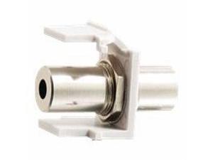 C2G SNAP-IN 3.5MM STEREO F-F KEYSTONE INSERT MODULE - WHITE C2G SNAP-IN 3.5MM STEREO F-F KEYSTONE INSERT MODULE - WHITE