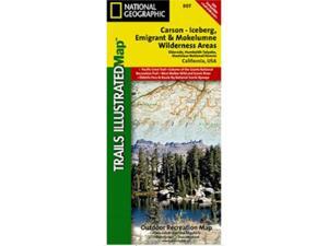National Geographic TI00000807 Map Of Carson-Iceberg-Emigrant-Mokleumne Wilderness Areas - California National Geographic TI00000807 Map Of Carson-Iceberg-Emigrant-Mokleumne Wilderness Areas - California