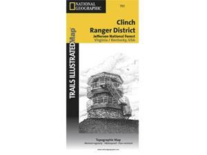 National Geographic TI00000793 Map Of Clinch Ranger District - Virginia National Geographic TI00000793 Map Of Clinch Ranger District - Virginia