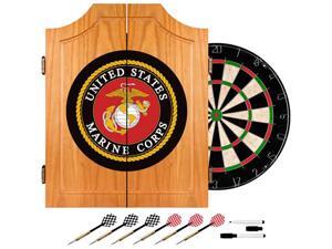Trademark Poker United States Marine Corps Wood Dart Cabinet Set Trademark Poker United States Marine Corps Wood Dart Cabinet Set