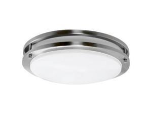 Efficient Lighting EL-835-218 Contemporary Round Flushmount Brushed Nickel Finish with Acrylic Diffuser Energy Star Qualified Efficient Lighting EL-835-218 Contemporary Round Flushmount Brushed Nickel Finish with Acrylic Diffuser Energy Star Qualified
