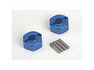 Traxxas TRA1654X Traxxas Wheel Hubs Aluminum with Pins - Blue Traxxas TRA1654X Traxxas Wheel Hubs Aluminum with Pins - Blue