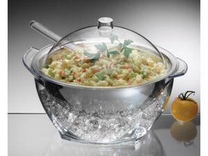 Prodyne Iced Salad with Acrylic Dome Lid Salad Servers - IC30 Prodyne Iced Salad with Acrylic Dome Lid Salad Servers - IC30