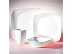 Corelle Dinnerware 1069958 Corelle Square 16-Pc Set, Service For 4 (Pure White) Corelle Dinnerware 1069958 Corelle Square 16-Pc Set, Service For 4 (Pure White)