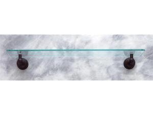 JVJHardware 24111 Liberty 22 in. Glass Shelf Concealed Screw - Oil Rubbed Bronze JVJHardware 24111 Liberty 22 in. Glass Shelf Concealed Screw - Oil Rubbed Bronze