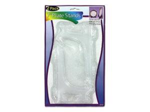 Bulk Buys GV156-72 7" x 5-1/4" Transparent Plastic Plate Stands - Pack of 72 Bulk Buys GV156-72 7" x 5-1/4" Transparent Plastic Plate Stands - Pack of 72