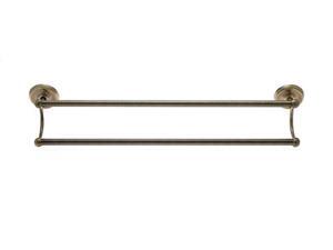 JVJHardware 21148 Plain 24 in. Double Towel Bar Set Concealed Screw - Antique Brass JVJHardware 21148 Plain 24 in. Double Towel Bar Set Concealed Screw - Antique Brass