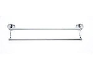 JVJHardware 22648 Roped 24 in. Double Towel Bar Set Concealed Screw - Chrome JVJHardware 22648 Roped 24 in. Double Towel Bar Set Concealed Screw - Chrome