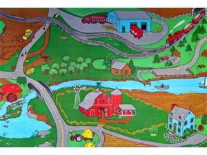Custom Printed Rugs Farm 3 ft. x 5 ft. Drive The Roads and See The Sights Rug Custom Printed Rugs Farm 3 ft. x 5 ft. Drive The Roads and See The Sights Rug