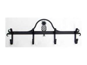 Village Wrought Iron CB-44 Wrought Iron Pineapple Coat Bar Black Village Wrought Iron CB-44 Wrought Iron Pineapple Coat Bar Black