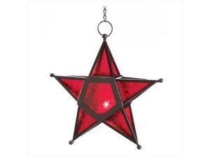 SWM 12288 Red Glass Star Lantern SWM 12288 Red Glass Star Lantern