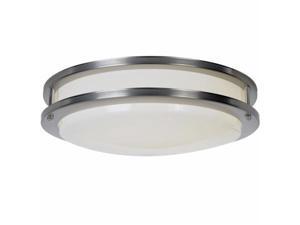 Quality Home Items 614018 Fluorescent Flush Mount, Satin Nickel Finish Quality Home Items 614018 Fluorescent Flush Mount, Satin Nickel Finish