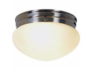 Quality Home Items 617593 Contemporary Fluorescent Lighting Collection, Flush Mount 2-Light, Brushed Nickel Quality Home Items 617593 Contemporary Fluorescent Lighting Collection, Flush Mount 2-Light, Brushed Nickel