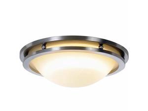 Quality Home Items 617612 Contemporary Fluorescent Lighting Collection, Flush Mount, Brushed Nickel Quality Home Items 617612 Contemporary Fluorescent Lighting Collection, Flush Mount, Brushed Nickel
