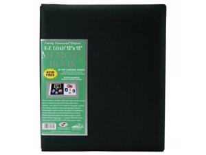 Family Treasures Deluxe Fabric Postbound Album 12"X15"-Hunter Green Family Treasures Deluxe Fabric Postbound Album 12"X15"-Hunter Green