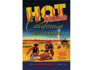 Buyenlarge 12869-0P2030 Hot Brand California Vegetables 20x30 poster Buyenlarge 12869-0P2030 Hot Brand California Vegetables 20x30 poster