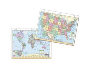 Universal Map 0762561300 US and World Notebook Map Universal Map 0762561300 US and World Notebook Map