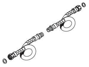 American Standard 033758-0050A Tee and Hose Kit Amarilis Widespread Lavatory Faucet American Standard 033758-0050A Tee and Hose Kit Amarilis Widespread Lavatory Faucet