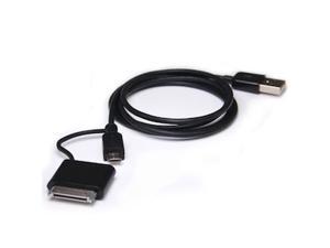 Bracketron UCA-366-BL Black 3' Universal Charge/Sync Cable Bracketron UCA-366-BL Black 3' Universal Charge/Sync Cable